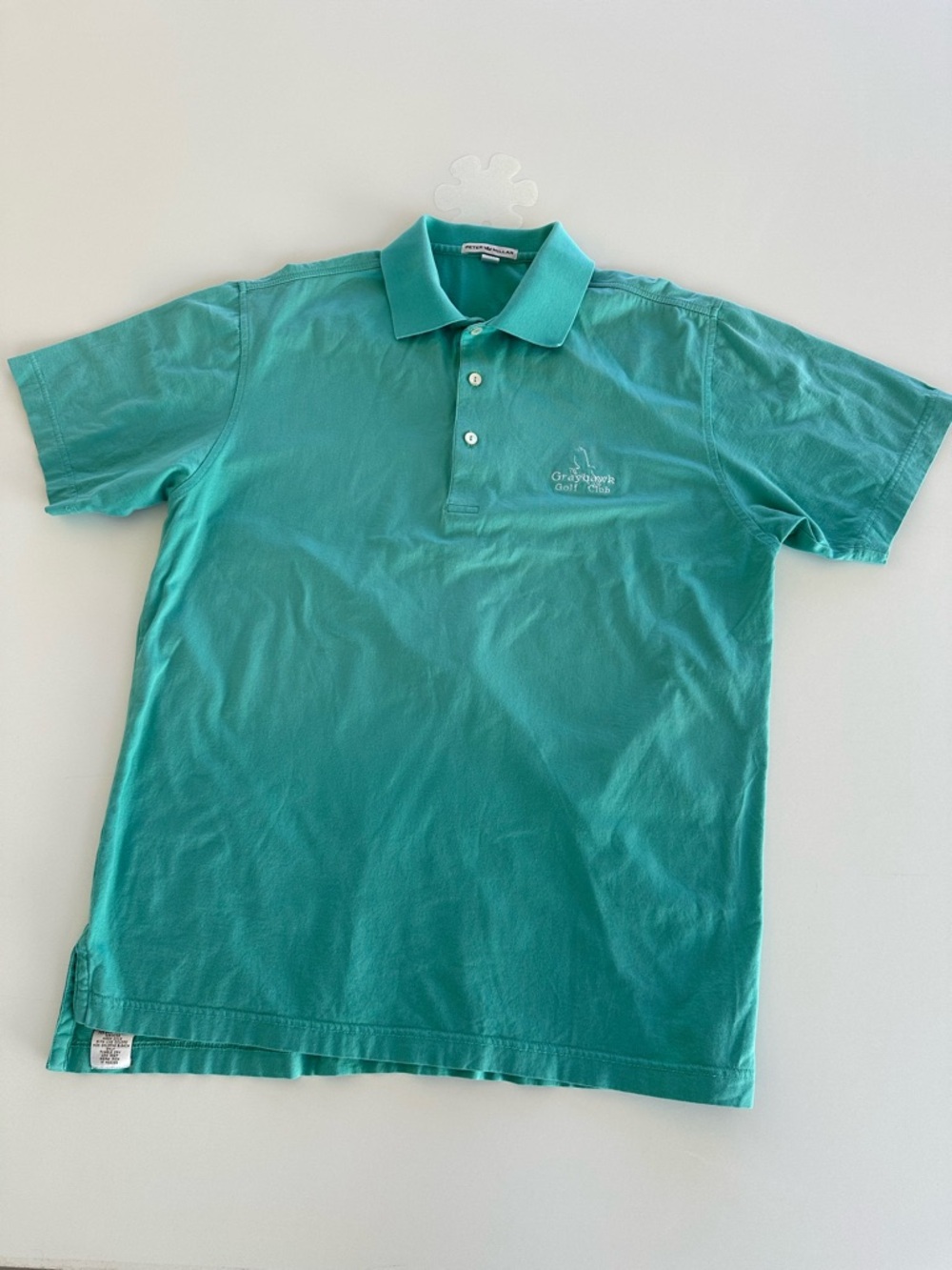 Petter Millar Polo Shirt Size S Color Green Mint Grayhawk Golf Club Short Sleeve